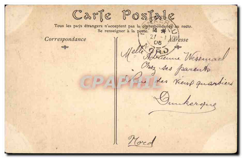 Rouen - La Tour Jeanne d'Arc - CPA  — Verso