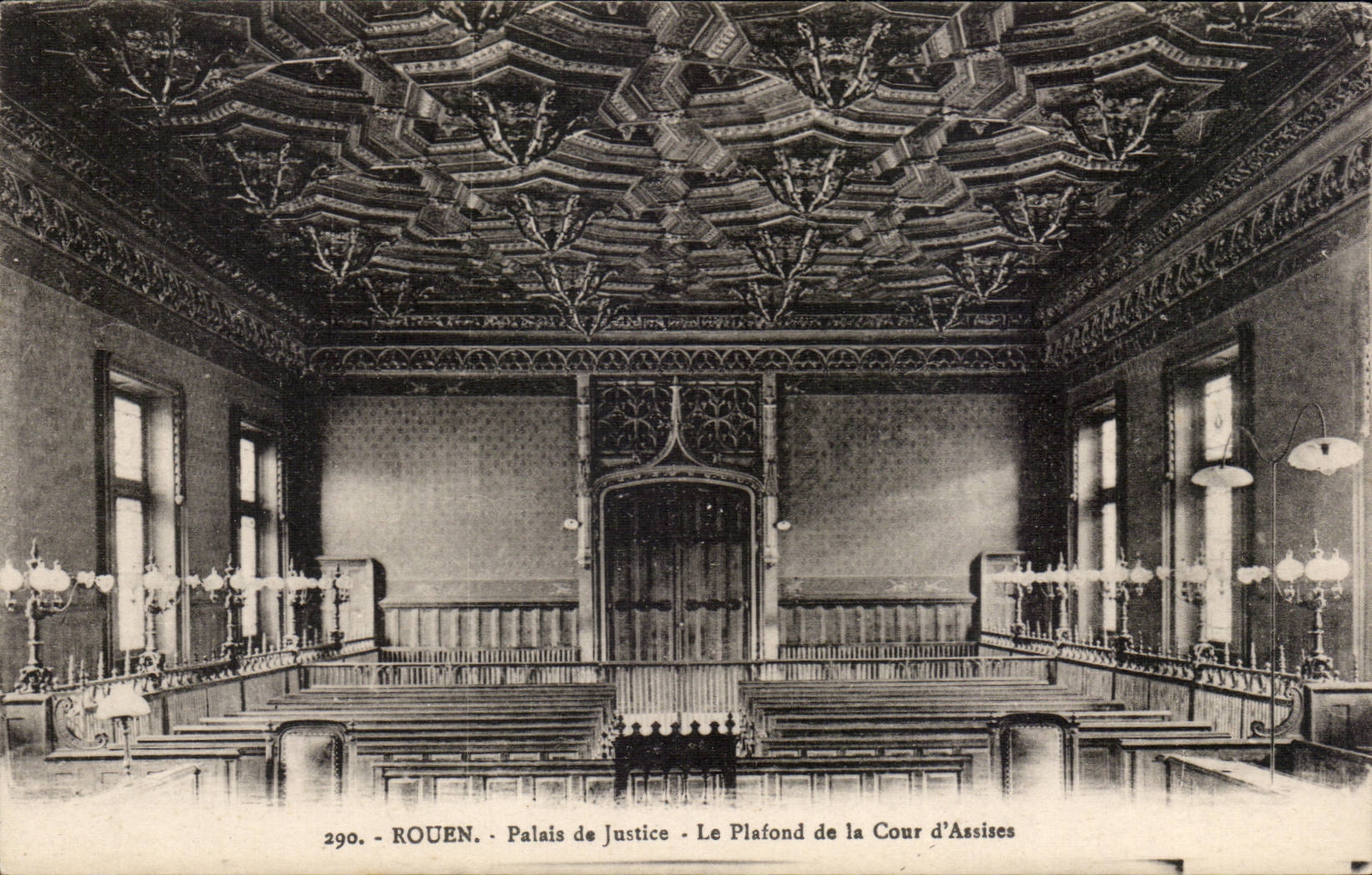 Rouen - Palais de Justice - Le Plafond de la cour d'assises - CPA 