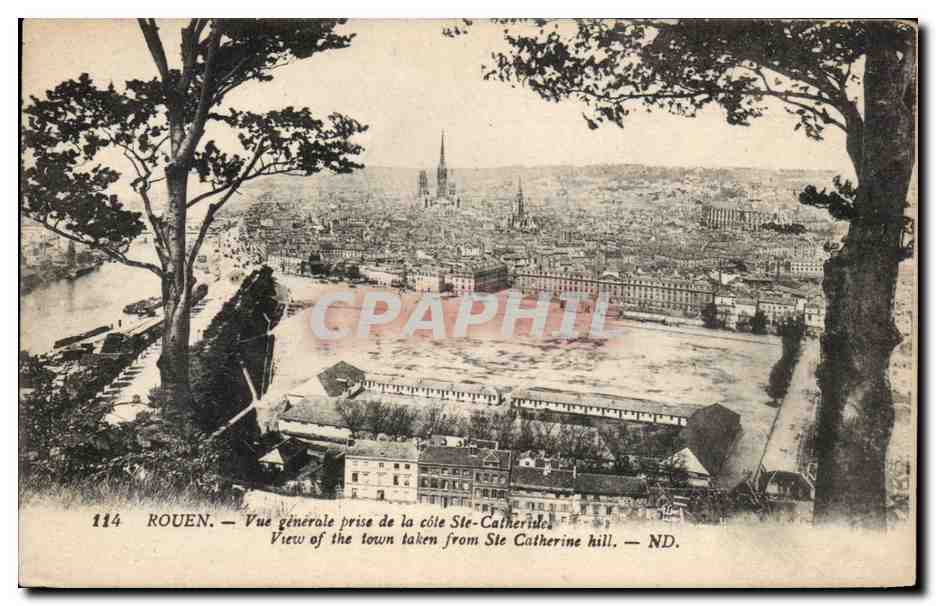 Rouen - Vue Generale prise de la Cote Ste Catherine - CPA 