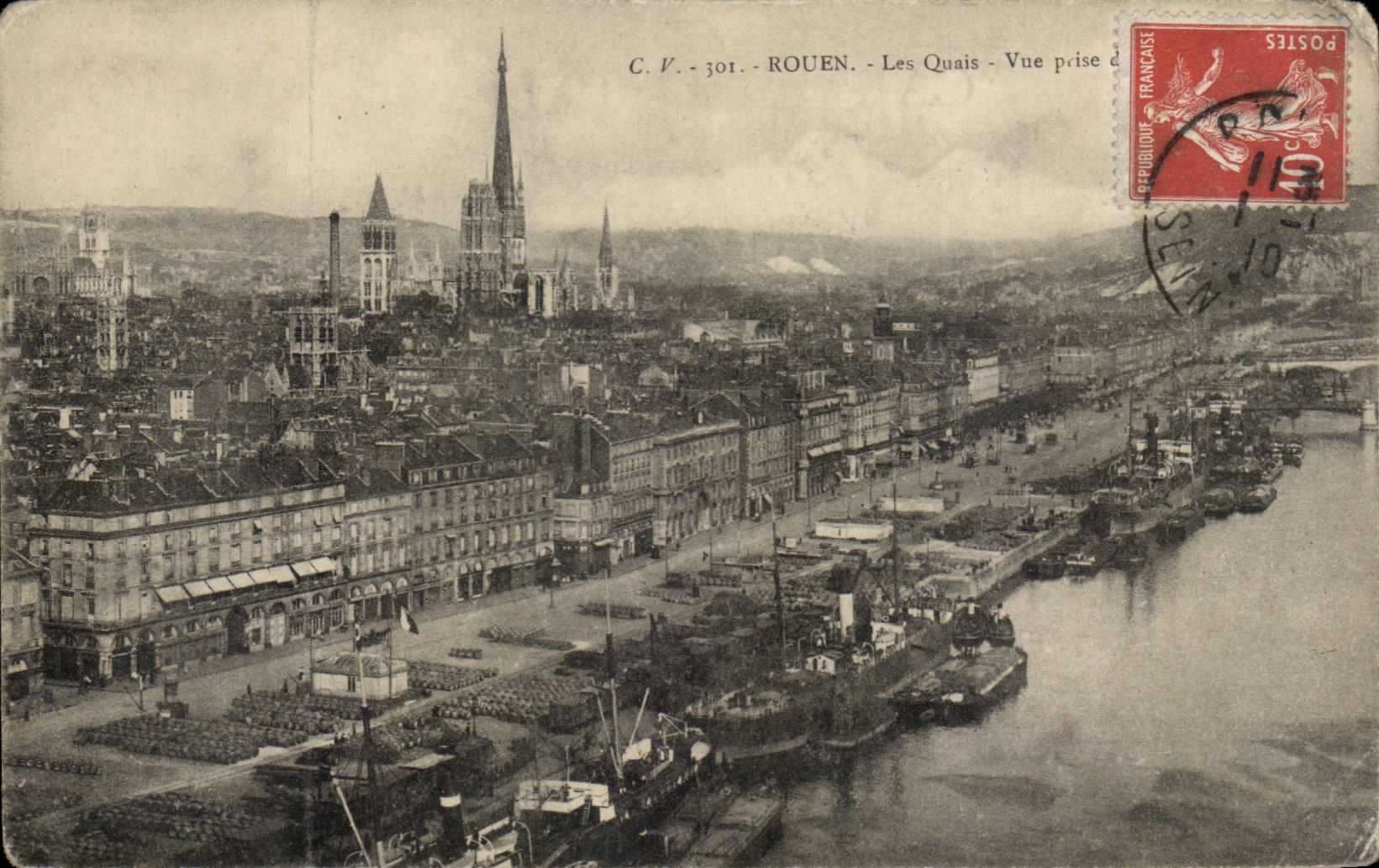 Rouen - Les Quais - CPA 