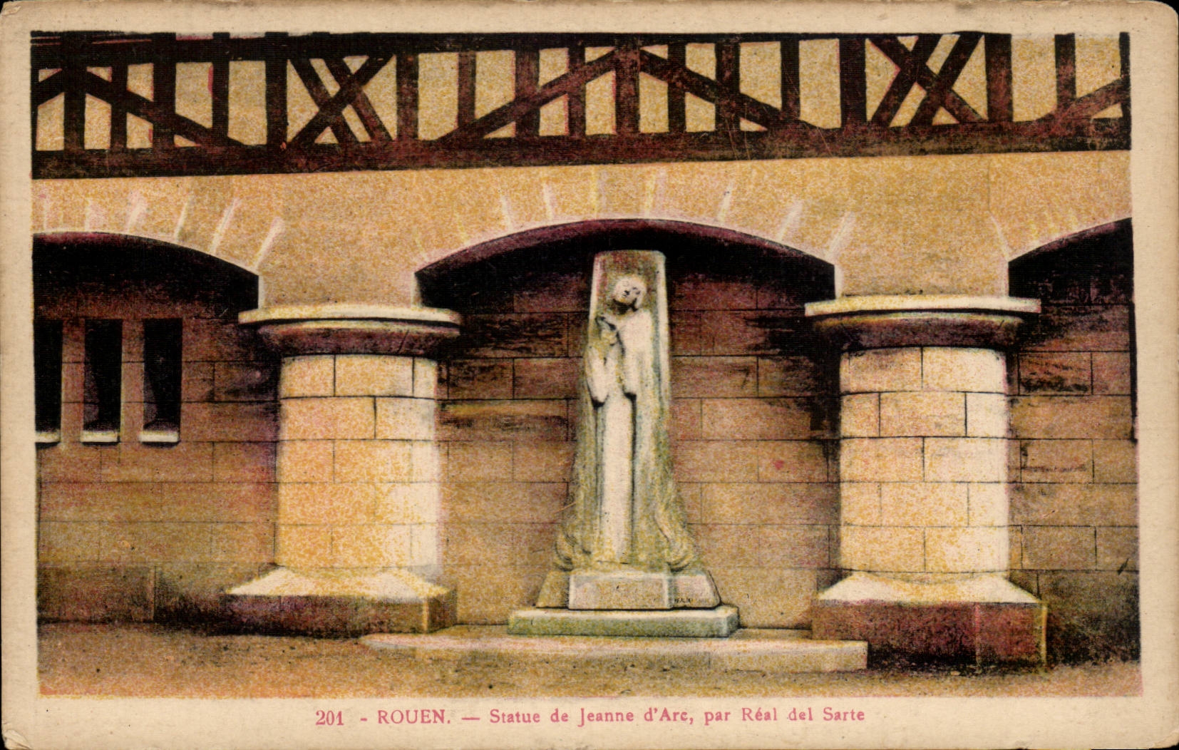 Rouen - Statue de Jeanne d'Arc - CPA 