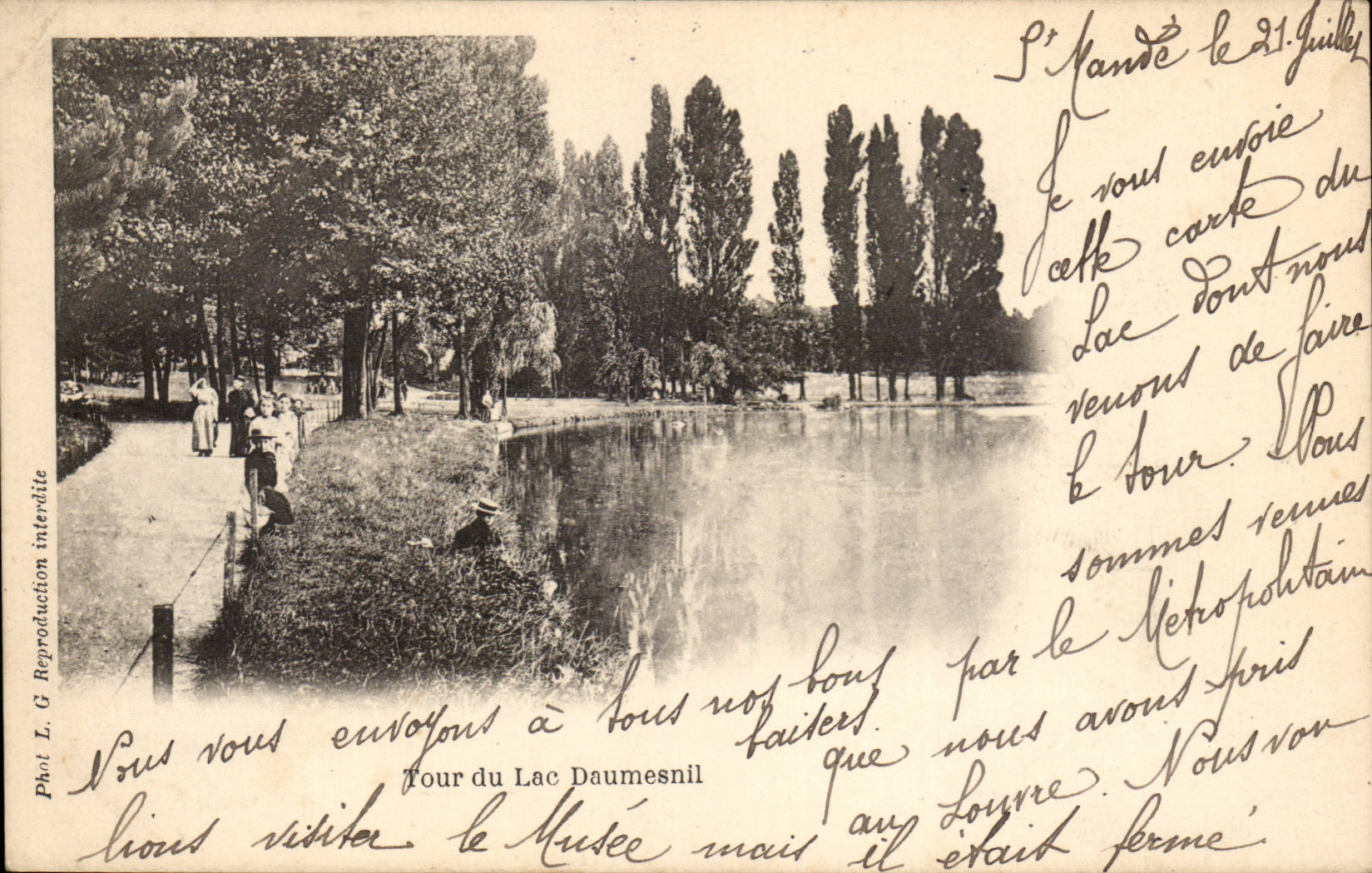 CPA Paris Vincennes Tour du lac Daumesnil
