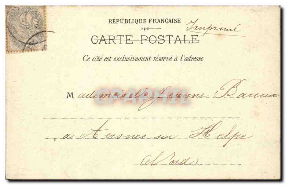 CPA Paris Palais de justice et le tribunal de commerce — Verso