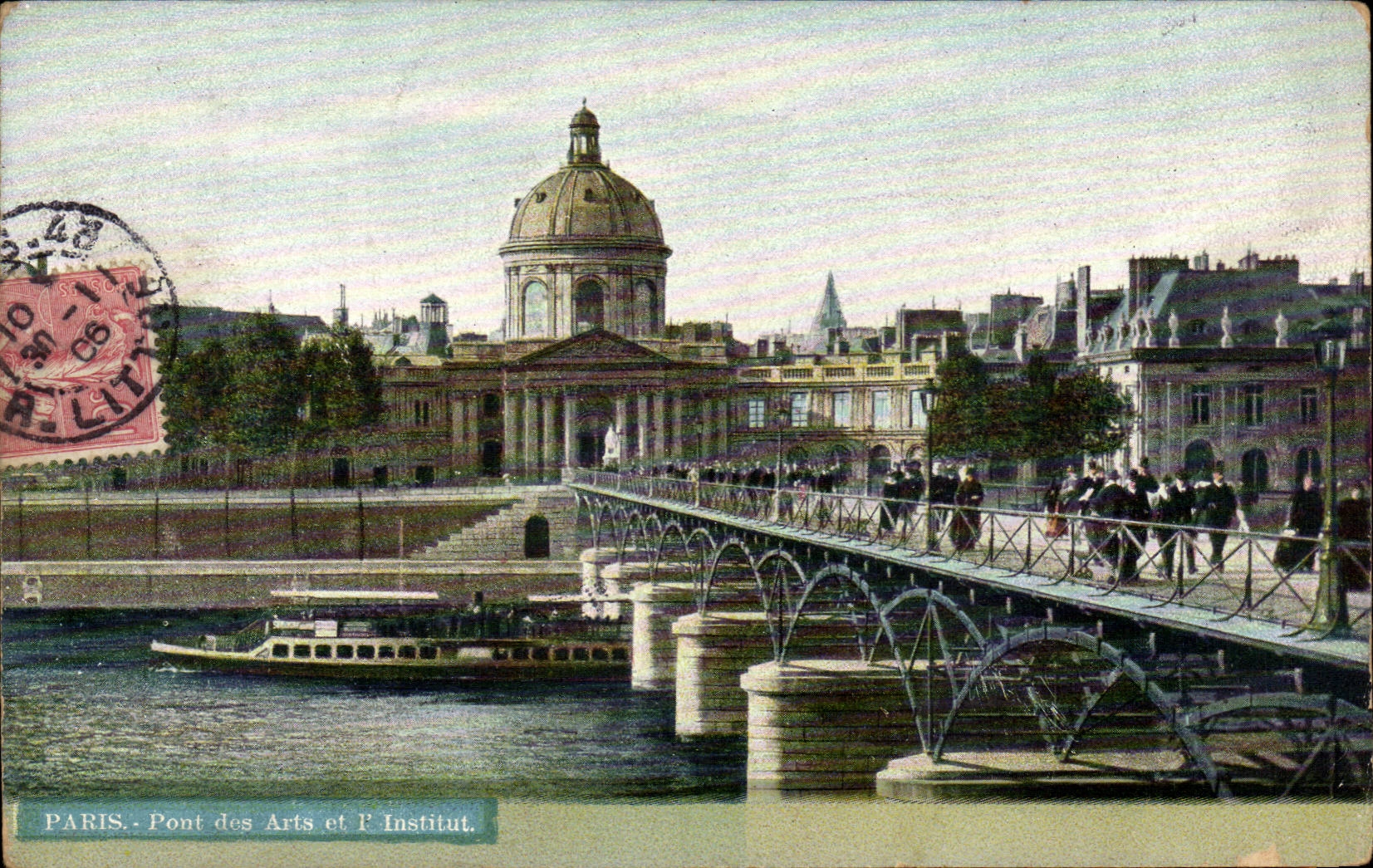 CPA Paris Pont des Arts et l'institut