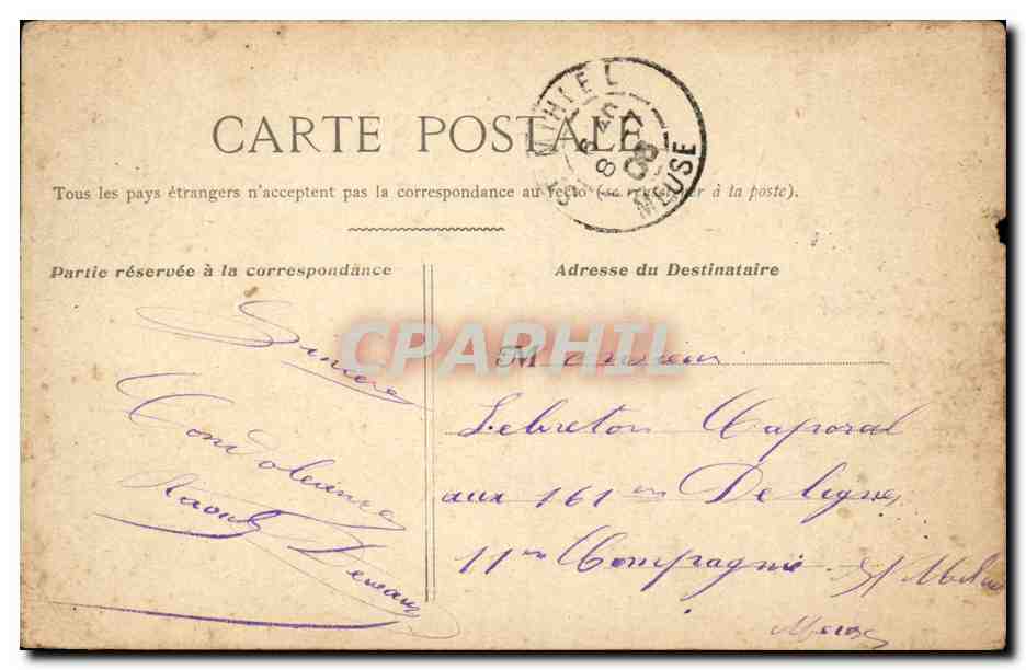 CPA Paris Les grands boulevards — Rückseite