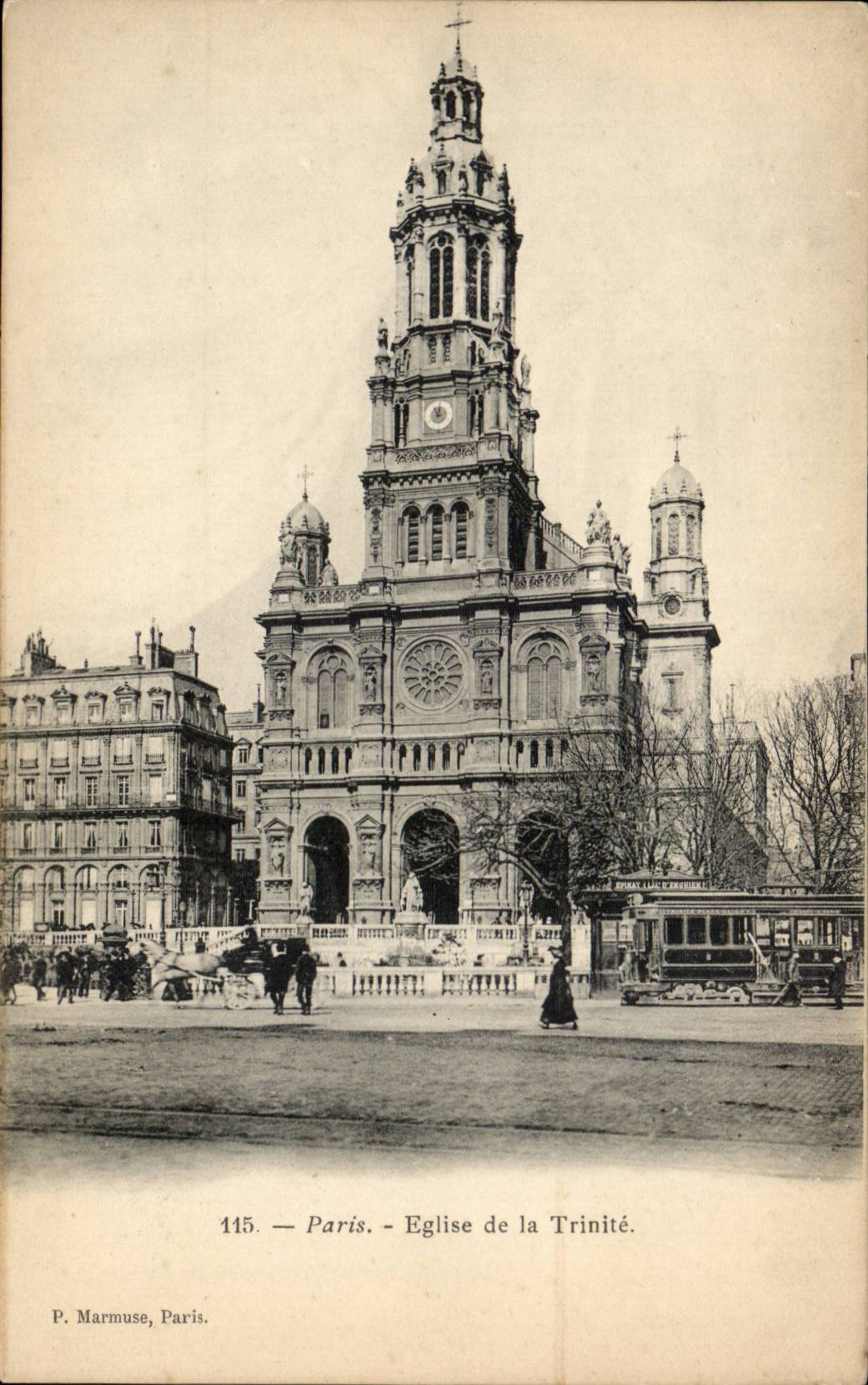 CPA Paris Eglise de la TRinite
