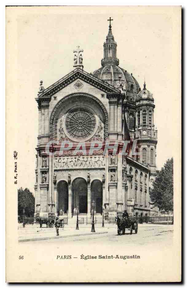 CPA Paris Eglise Saint Augustin