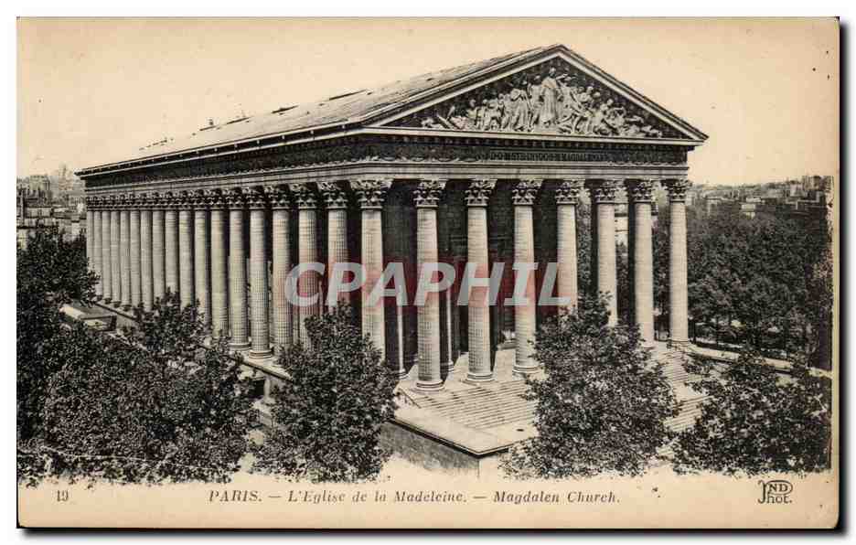 CPA Paris Eglise de la Madeleine 
