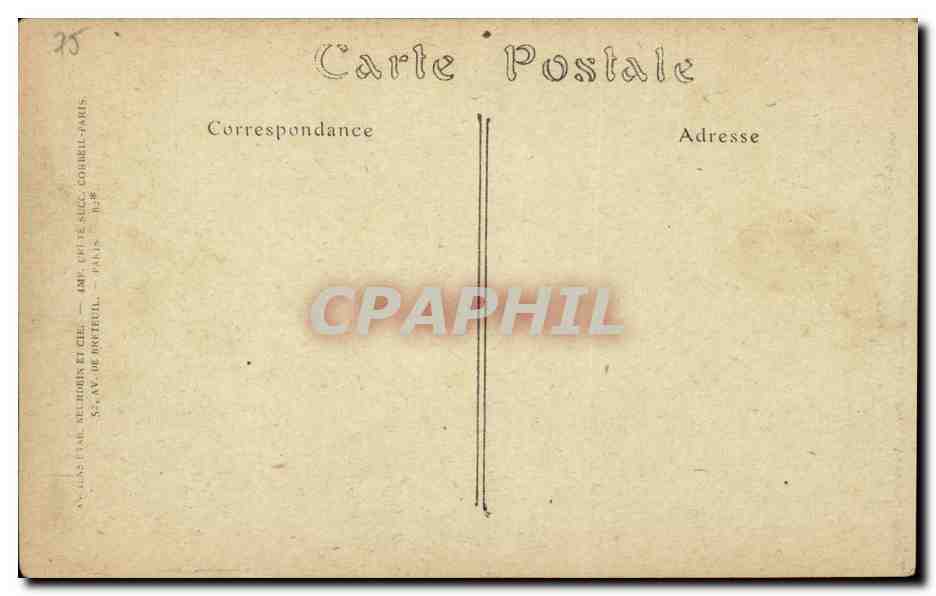 CPA Paris Eglise de la Madeleine  — Verso