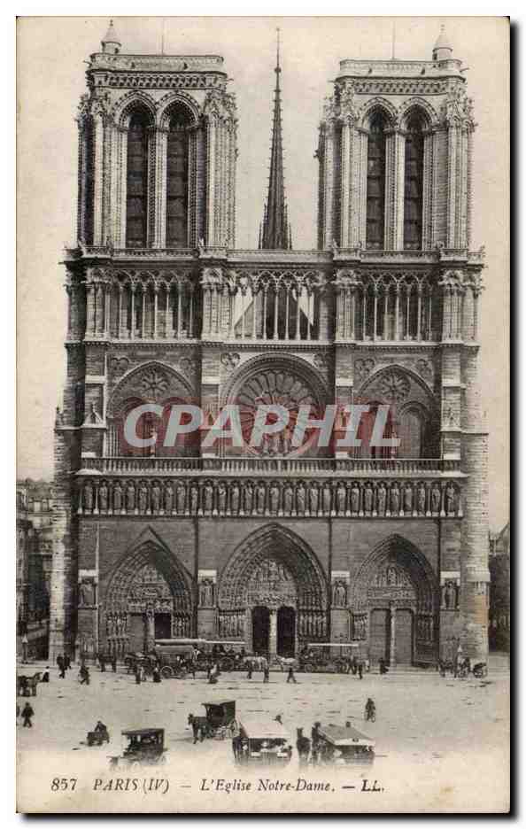 CPA Paris Eglise Notre Dame