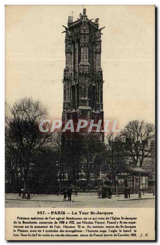 CPA Paris Tour St Jacques