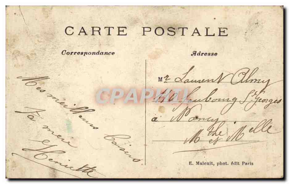 CPA Paris La grande roue — Rückseite