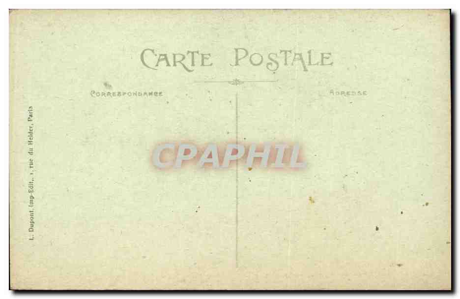 CPA Paris Gare de l'est — Rückseite