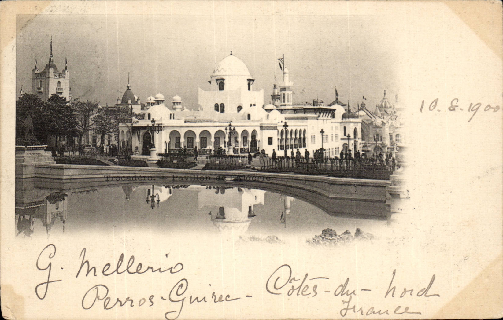 CPA Paris Trocadero Pavillon de l'algerie