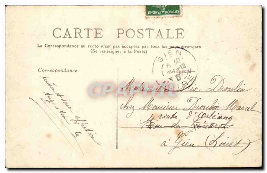 Fetes - Bonne Annee -- Souvenir Style - CPA  — Rückseite