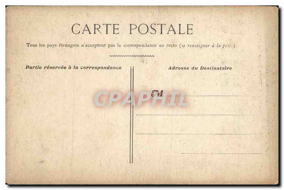 Fantaisie - Couple - musique - instrument Pierrot - CPA  — Rückseite