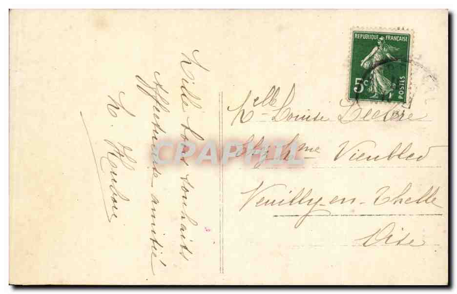 Fantaisie - Enfants - darling children with letter - CPA  — Rückseite