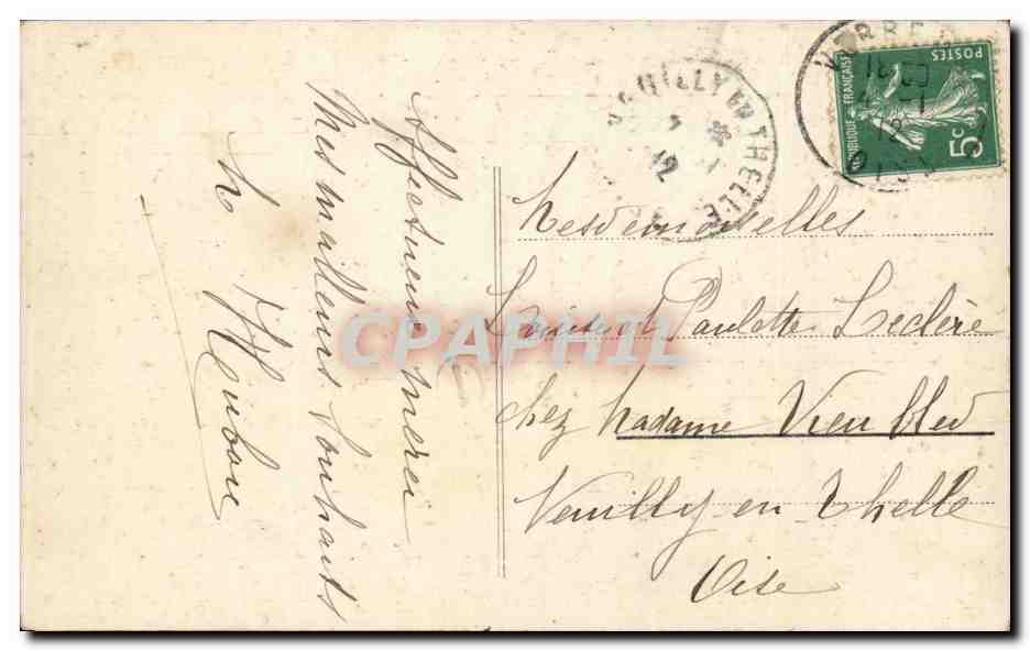 Fantaisie - Enfants - darling children with hats - CPA  — Rückseite