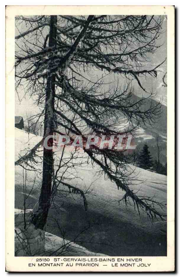 St-Gervais-les-Bains in inverno — Mont Joly — editore Braun & Cie, n° 25150