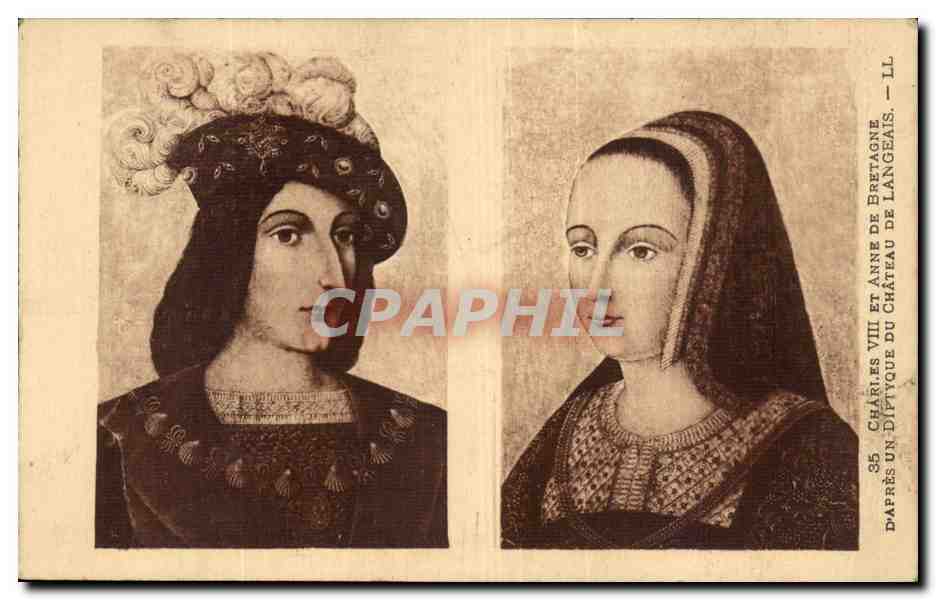 Charles VIII et Anne de Bretagne — Diptyque du Château de Langeais — LL n°35