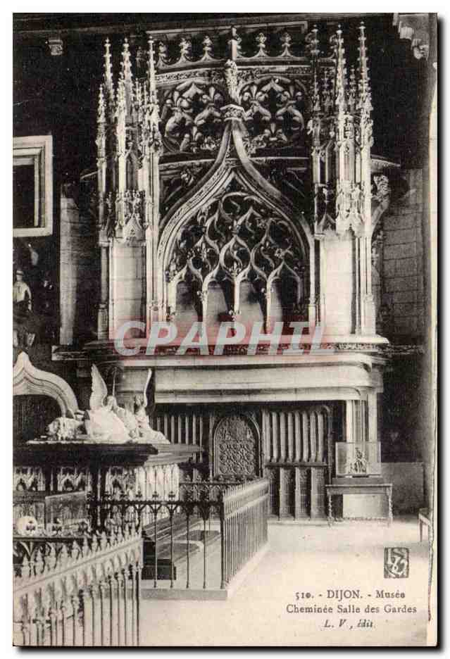 CPA Dijon Musee Cheminee Salle des gardes