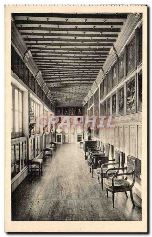 CPA Chateau de Bussy Rabutin Galerie des rois de France