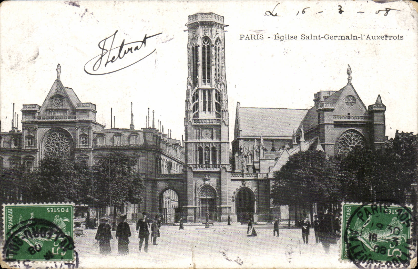 CPA Paris Eglise St gERmain l'auxerrois