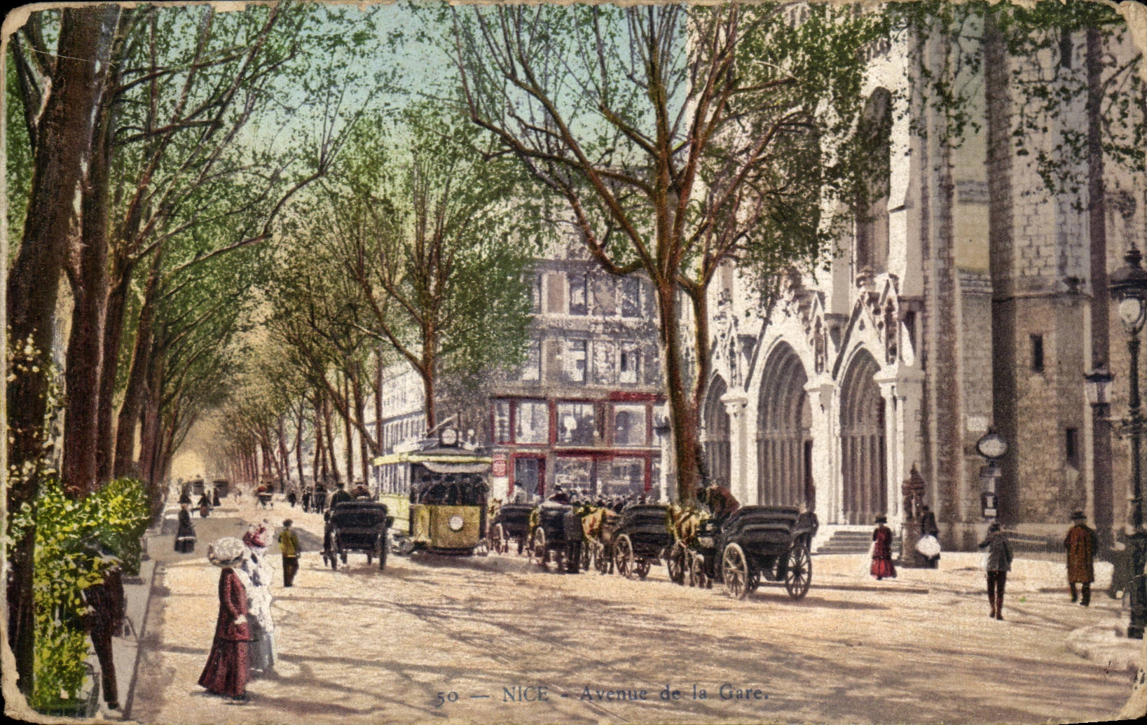 CPA Nice Avenue de la gare