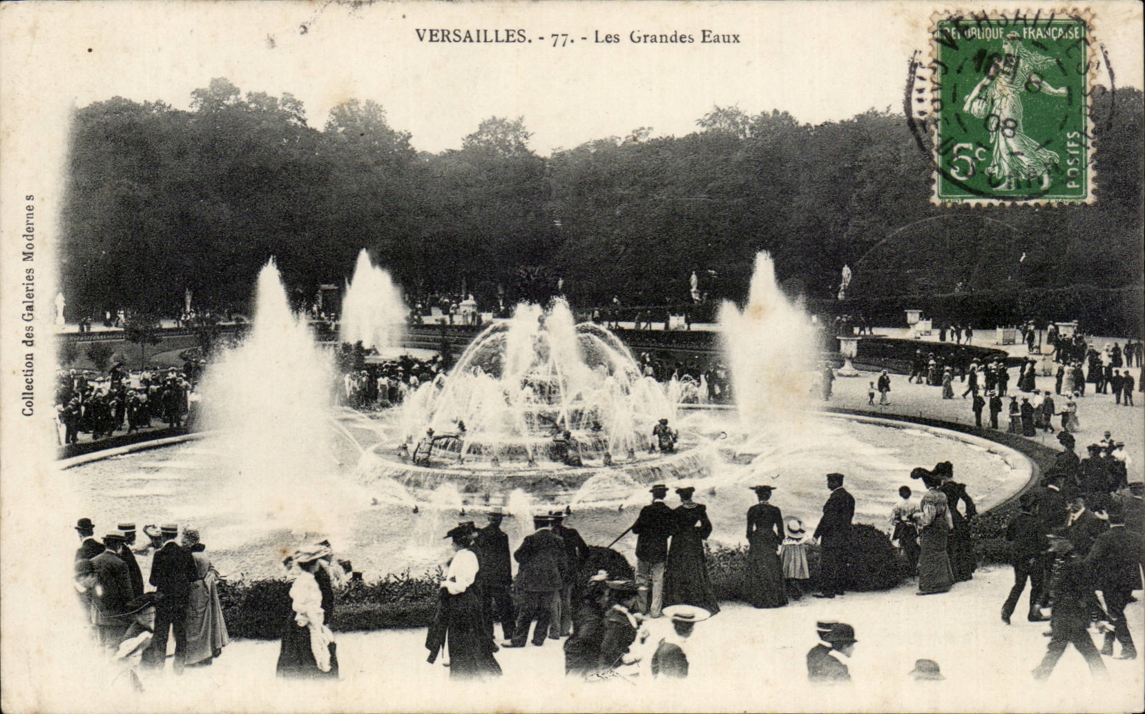 CPA Versailles Les grandes eaux