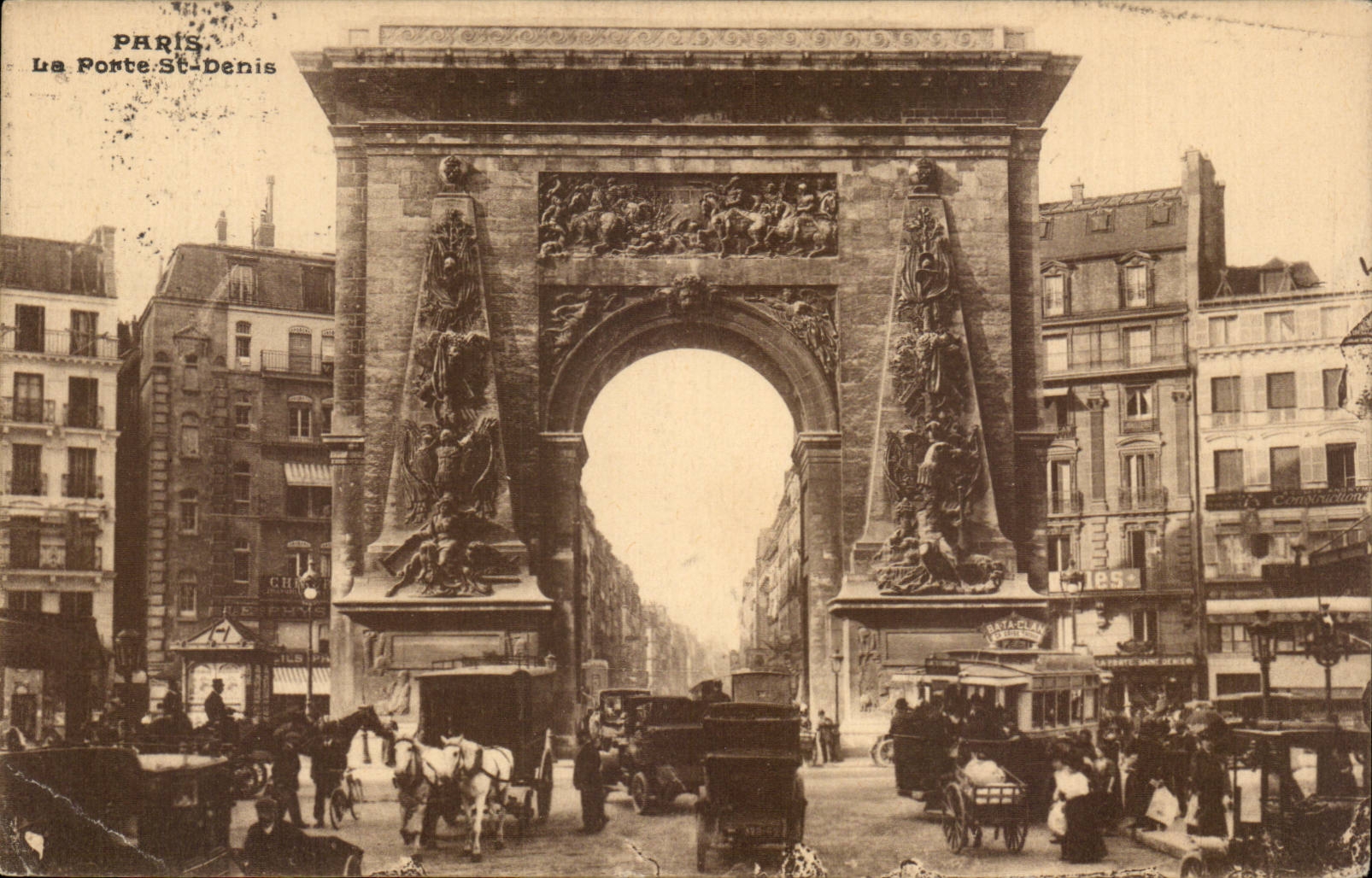 Paris CPA Porte St Denis
