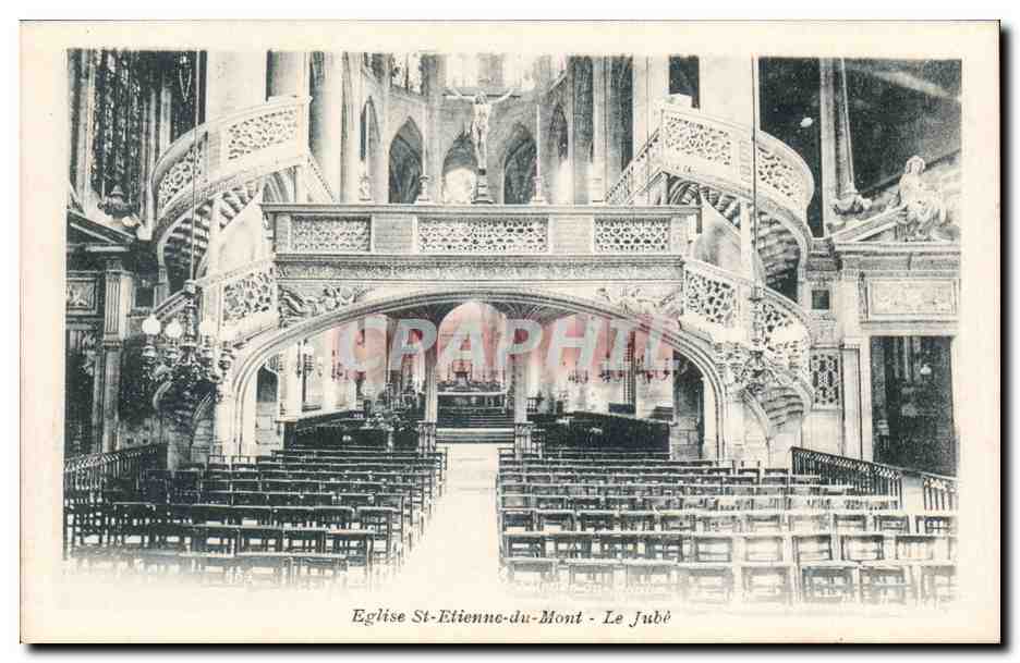 CPA Paris St Etienne du Mont Eglise Le jube