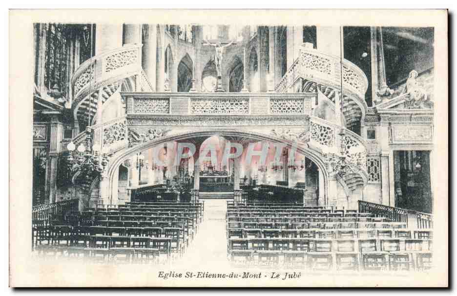 CPA Paris St Etienne du Mont Eglise Le jube