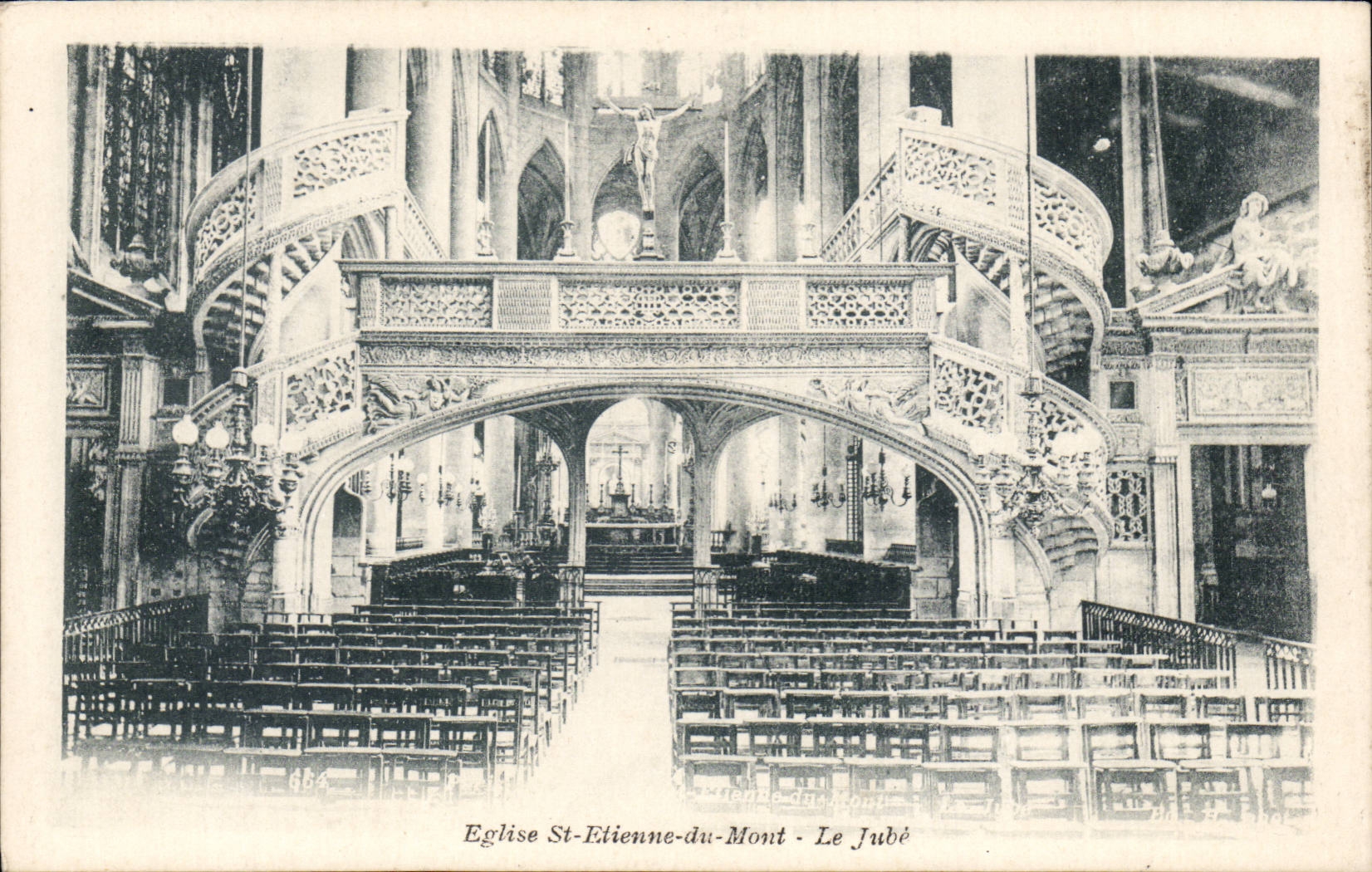 CPA Paris St Etienne du Mont Eglise Le jube