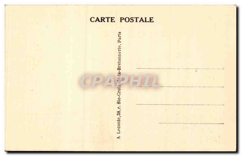 CPA Paris Jardins du Trocadero et la Tour Eiffel — Rückseite