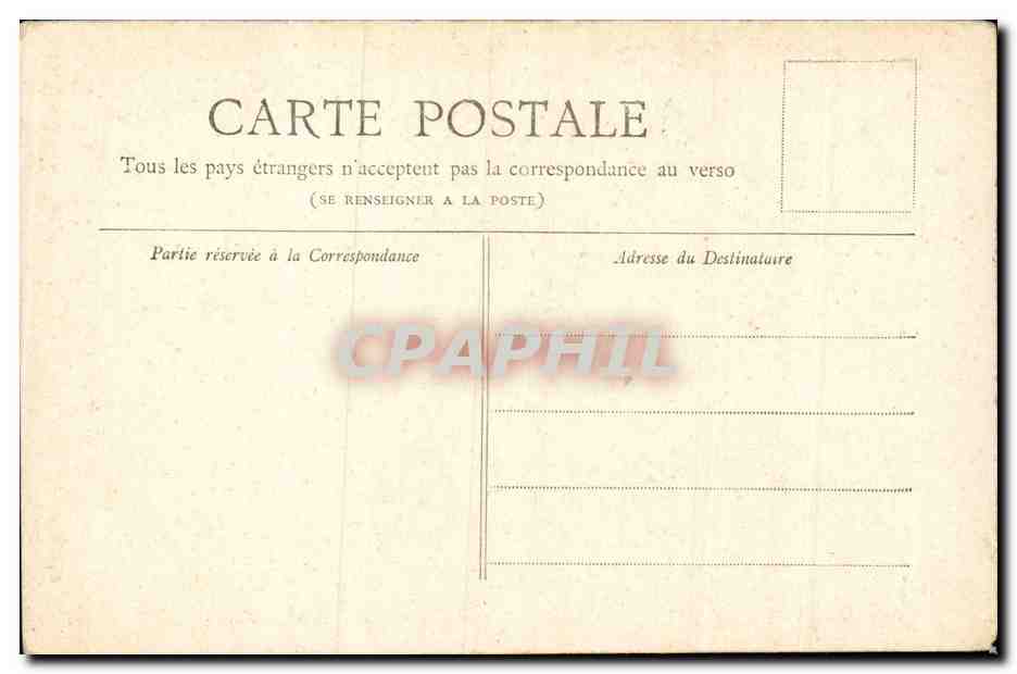 CPA Paris Arc de Triomphe — Verso