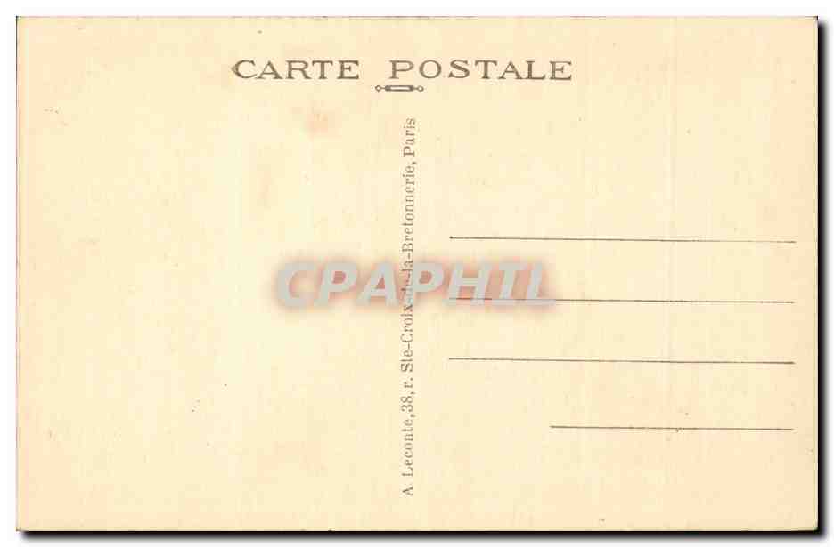 CPA Paris Les Invalides — Rückseite