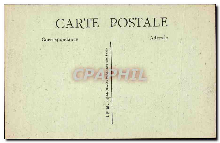 CPA Paris Le Metro a la passerelle de Passy — Rückseite