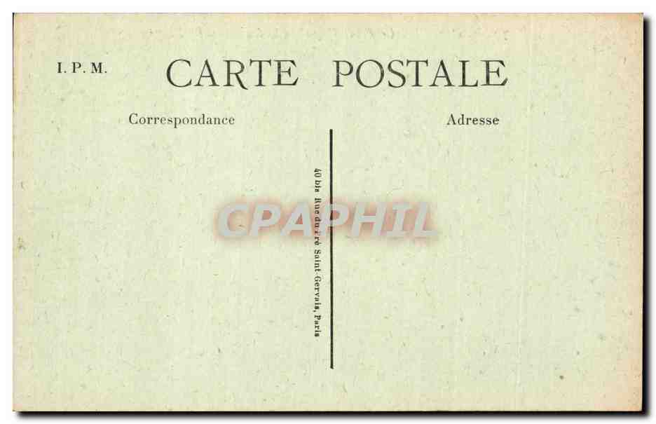CPA Paris Le pont royal et le pavillon de Flore — Rückseite