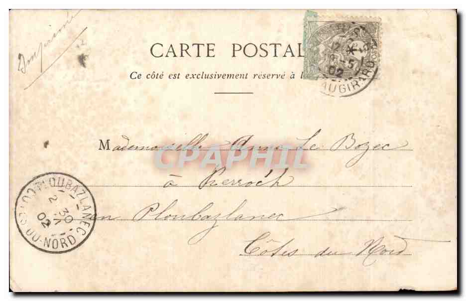 CPA Paris Le Louvre Musee — Rückseite