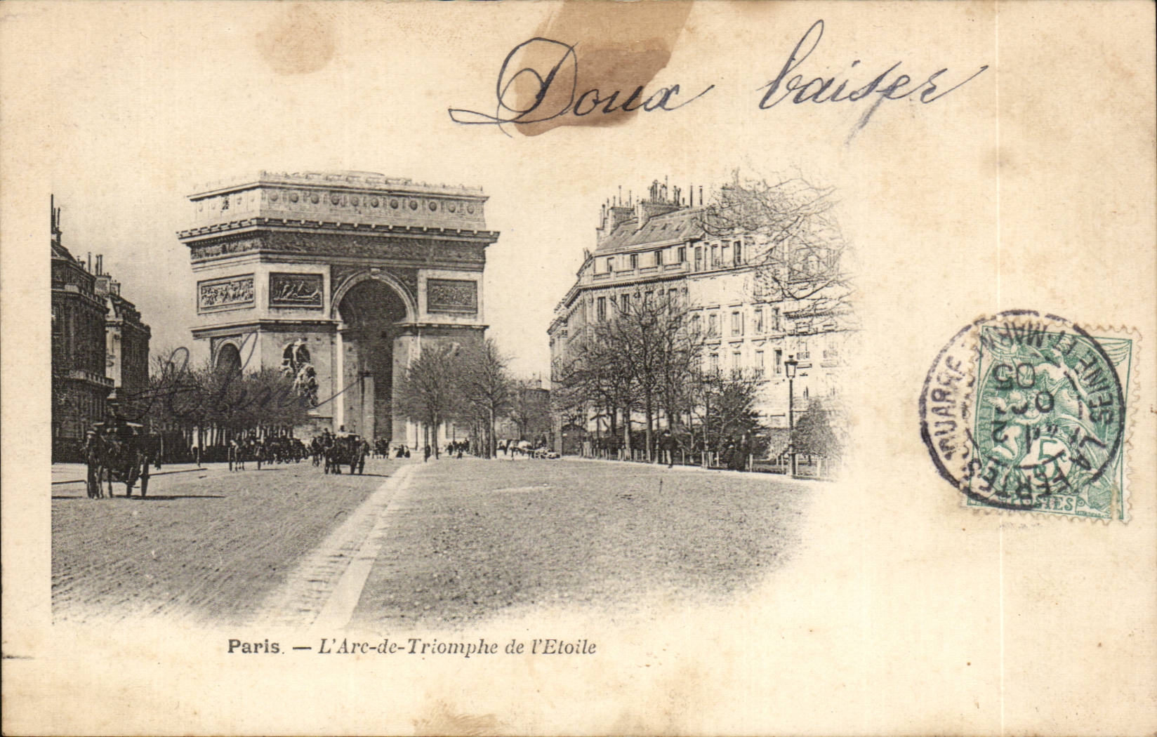 CPA Paris Arc de triomphe de l'etoile