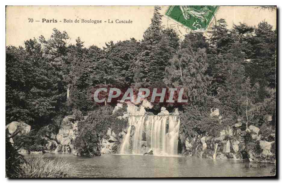 CPA Paris Bois de Boulogne La cascade