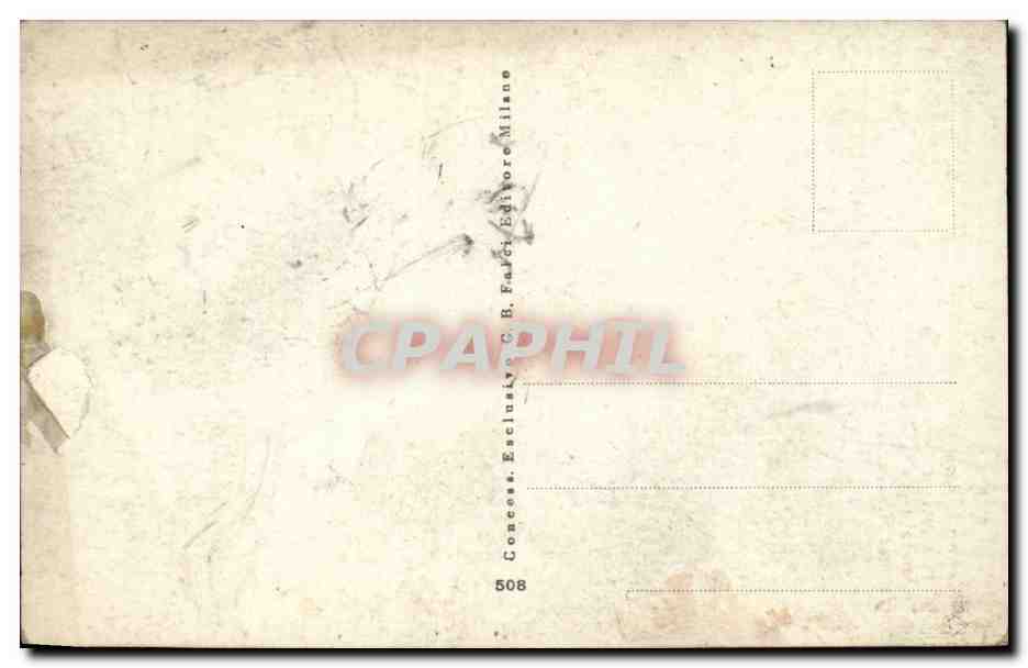 CPA Fantaisie Jeune femme — Verso
