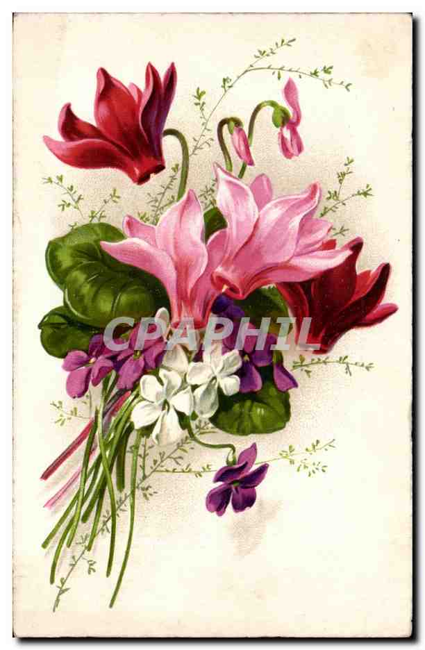 CPA Fantaisie Fleurs
