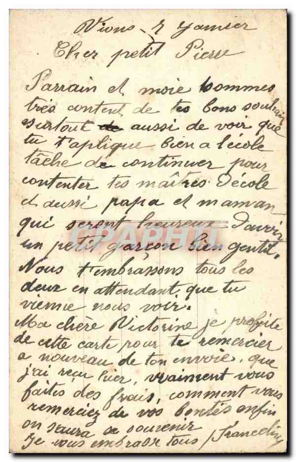 CPA Fantaisie Paysage — Rückseite