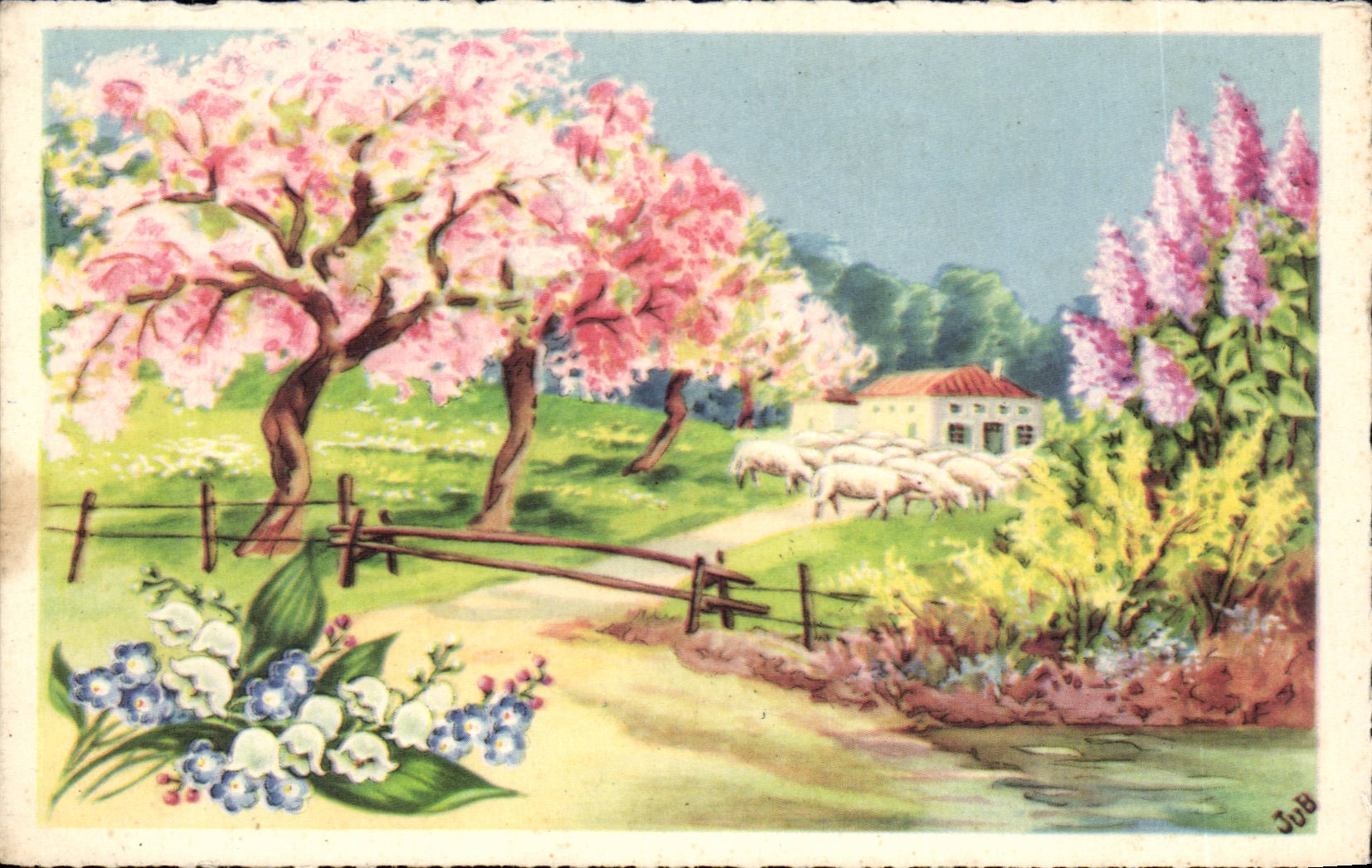 CPA Fantaisie Paysage