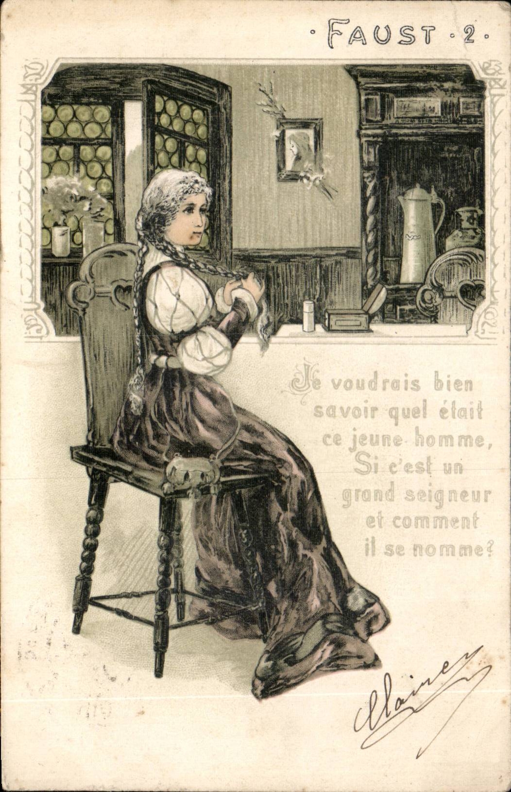 Fausst 2 — Je voudrais bien savoir quel était ce jeune homme — éditeur Levecloze Lap