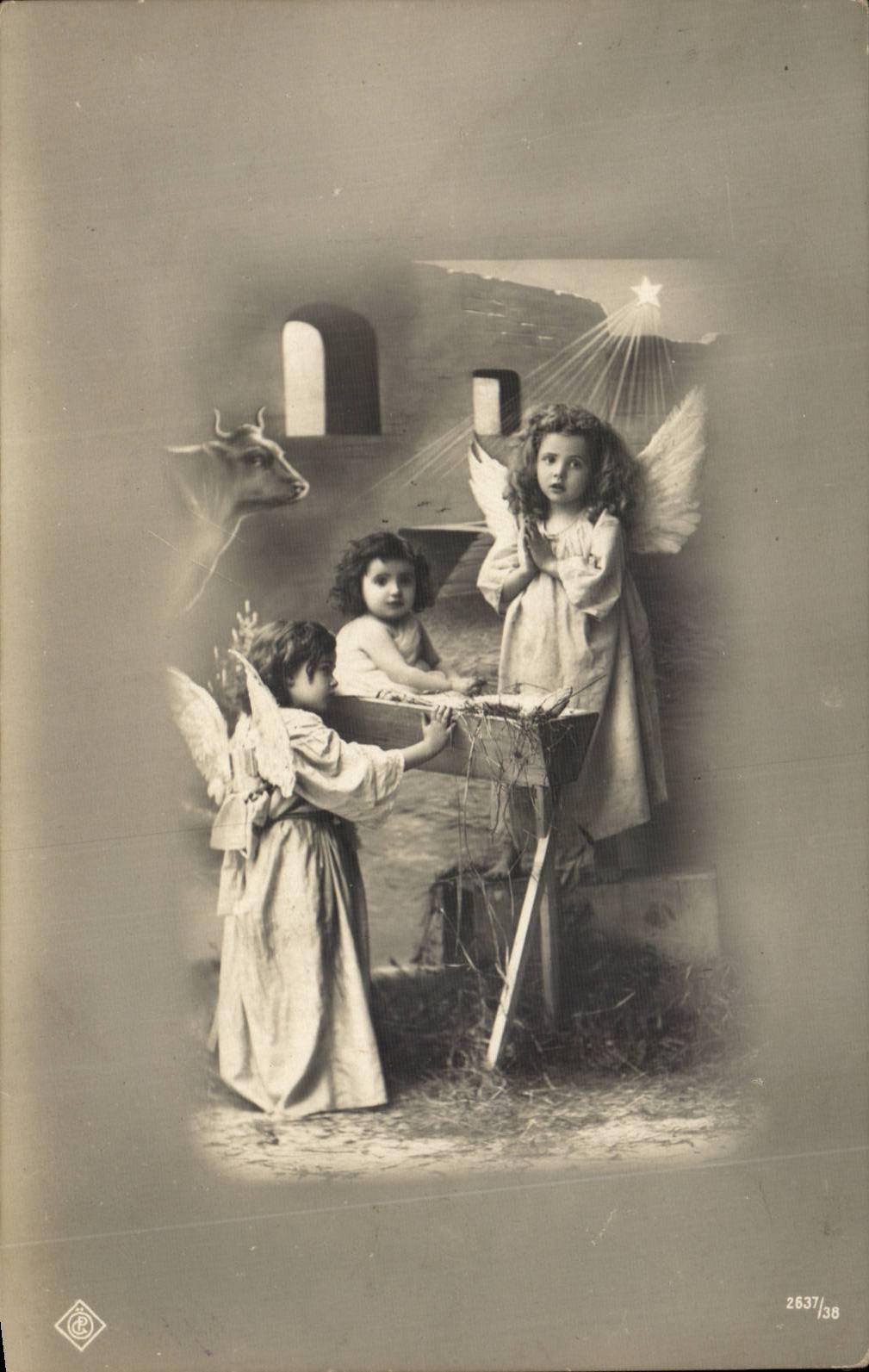 CPA Fantaisie Enfants Ange Angel