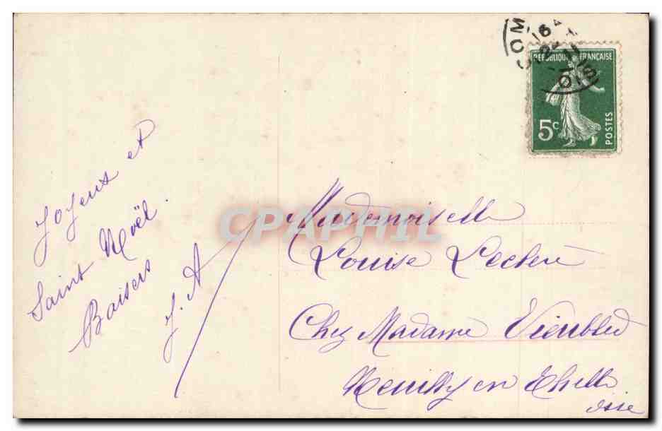 CPA Fantaisie Enfants Ange Angel — Rückseite