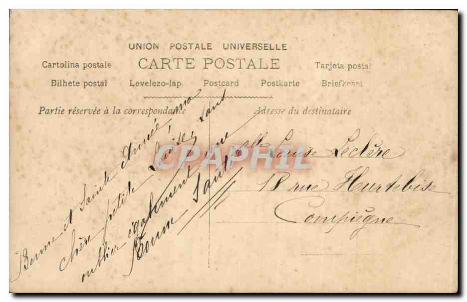 CPA Fantaisie Enfant Bonne annee — Rückseite