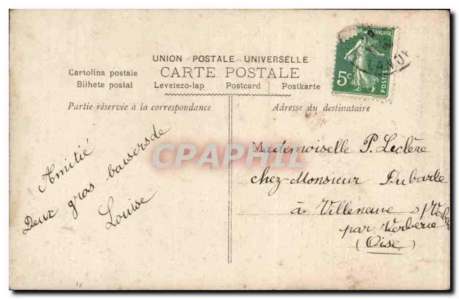 CPA Fantaisie Enfant Joyeux anniversaire — Rückseite